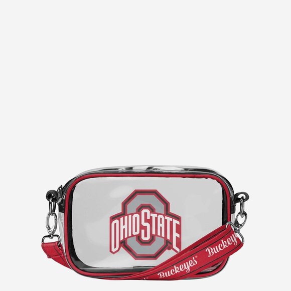Ohio State Buckeyes Team Stripe Clear Crossbody Bag - Picture 1 of 4